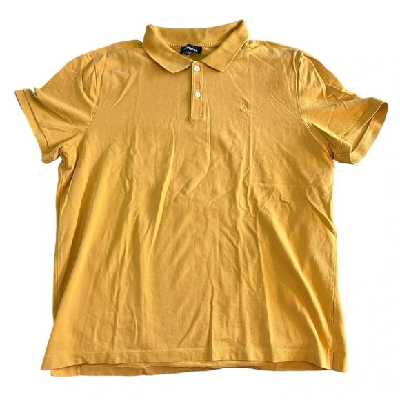 Express Men's Yellow Polo Size XXL - Picture 1 of 3